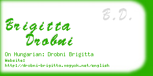 brigitta drobni business card